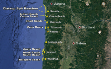Oregon Razor Clam Map